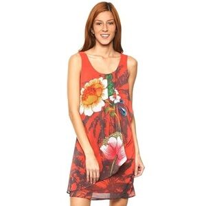 Desigual floral sleeveless dress Medium Shayck tangle floral sleeveless